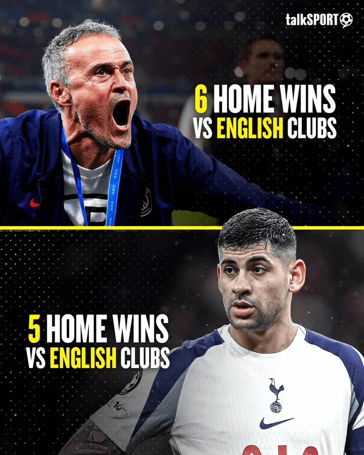 百度体育官网-自2025年1月1日以来，巴黎在主场击败英格兰球队比热刺还多